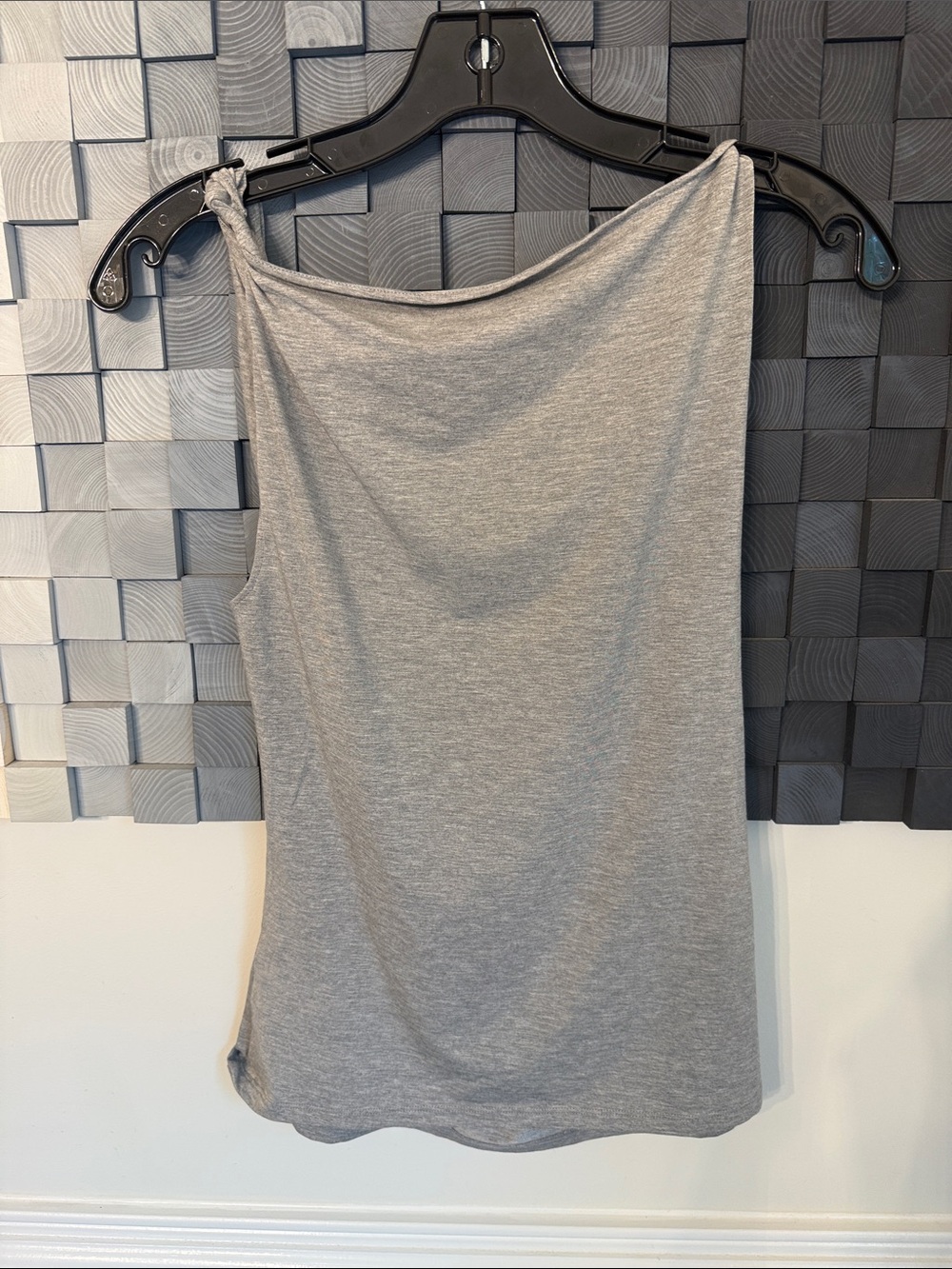 Paloma Wool Gray Sleeveless Draped Neck Top - Picture 9 of 12